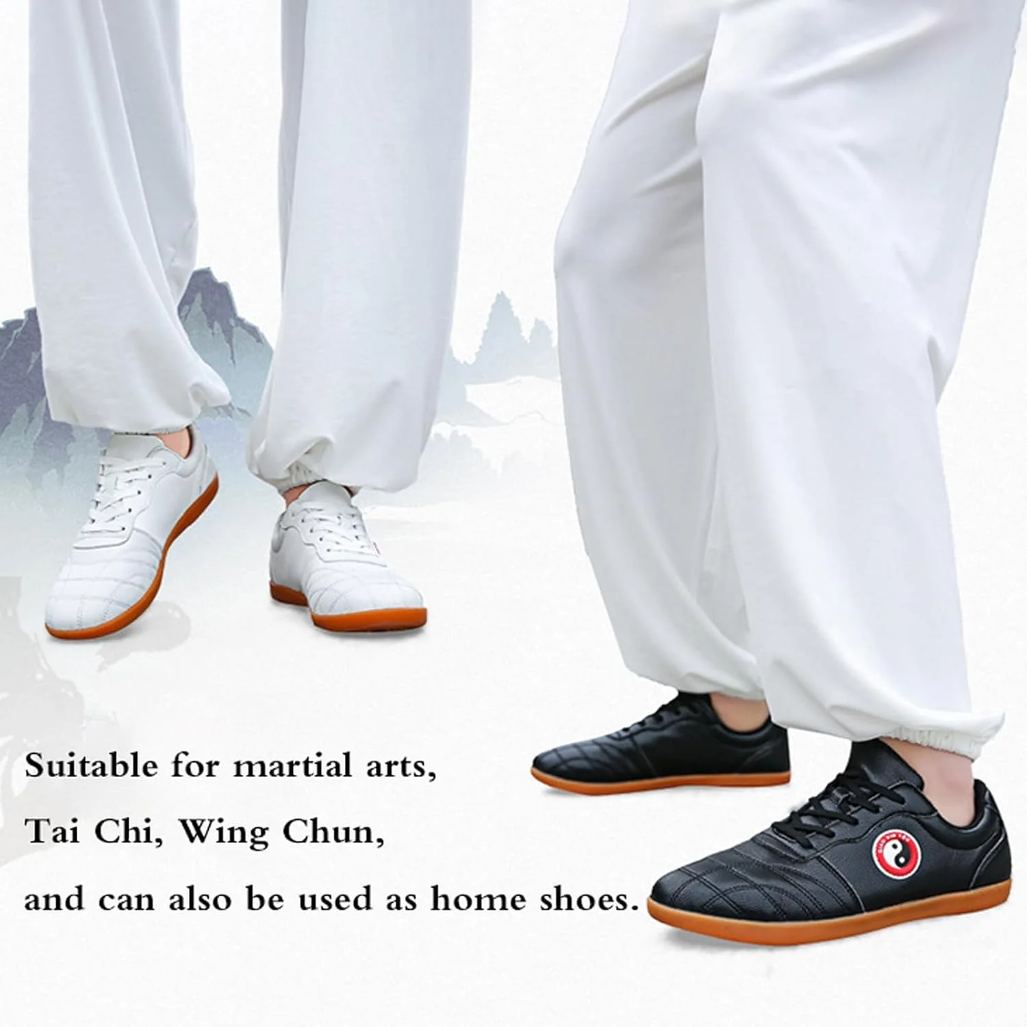 کفش‌های تای‌چی، کفش‌های اوقات فراغت ووشو، کفش‌های تکواندو تنفسی، کفش‌های کونگ فو وینگ چون، کفش‌های تمرینی چی‌گونگ، راحت، ضد لغزش، مد روز، برای تکواندو، بوکس، کاراته، کونگ فو، وینگ چون