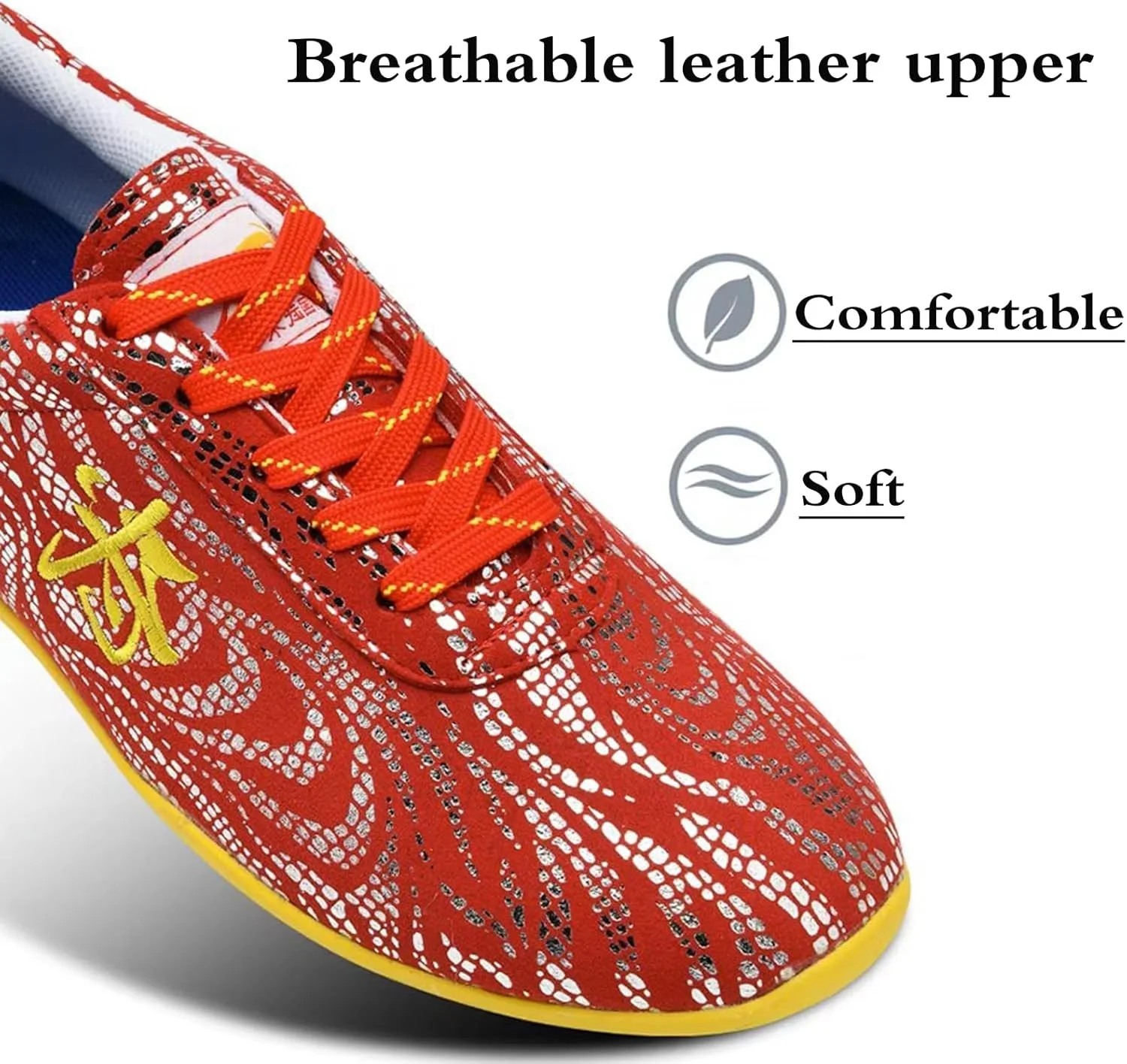 کفش هنرهای رزمی تنفسی، کتانی تکواندو унисекс، کفش تمرین تکواندو تنفسی، مقاوم در برابر سایش، برای زمین های سرپوشیده و فضای باز، تمرینات صبحگاهی