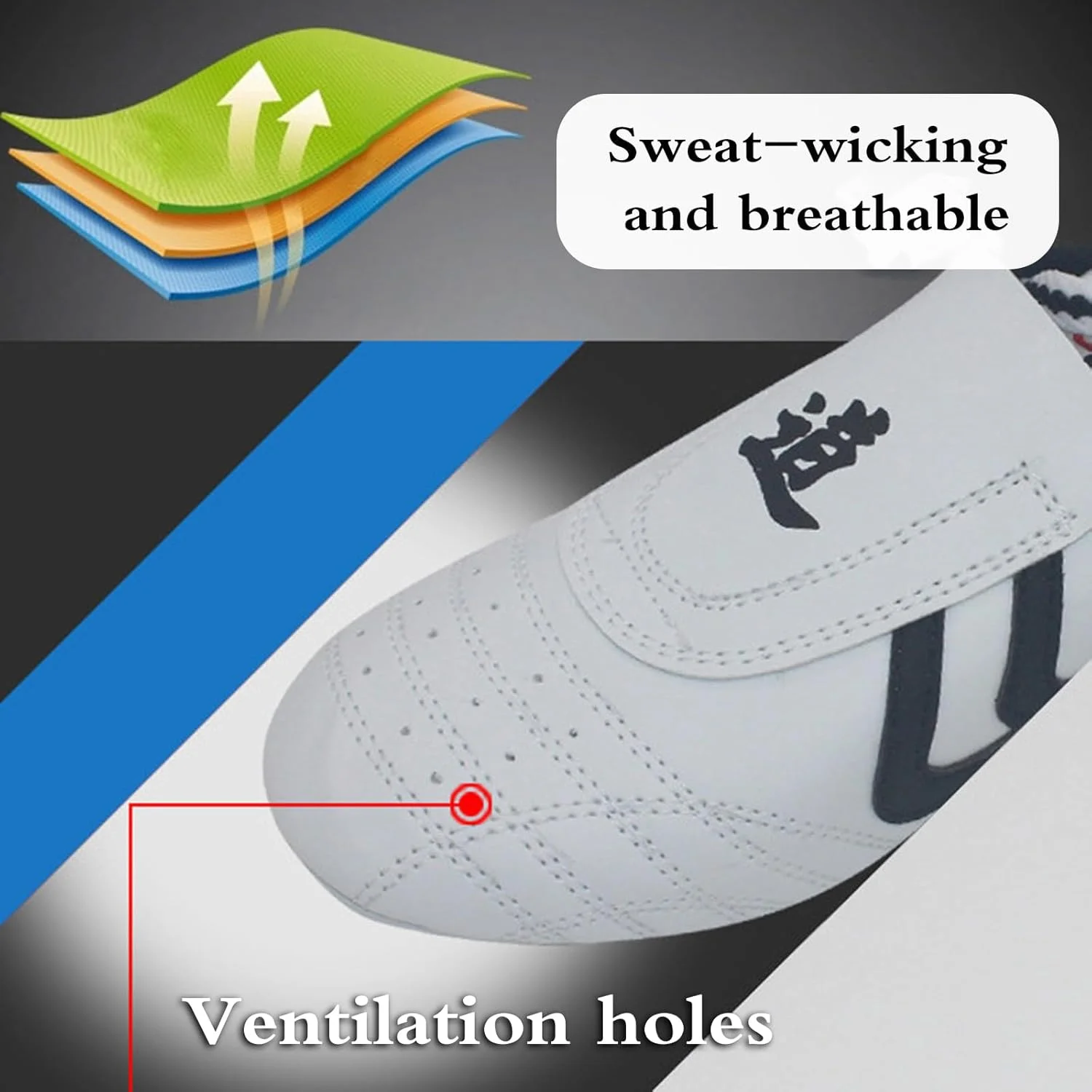 کفش تمرین تکواندو کاراته، کفش تکواندو унисекс، کفش ورزشی هنرهای رزمی سبک وزن، مقاوم در برابر سایش، تنفس پذیر، سازگار با پوست، مناسب برای بزرگسالان و کودکان