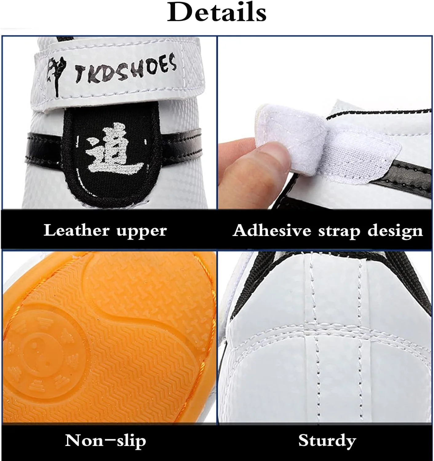 کفش تکواندو ضد لغزش، کفش ورزشی هنرهای رزمی سبک وزن، کفش کاراته униsex، طیف گسترده ای از کاربردها، مقاوم در برابر سایش، برای تمرین روزانه، داخل و خارج از منزل