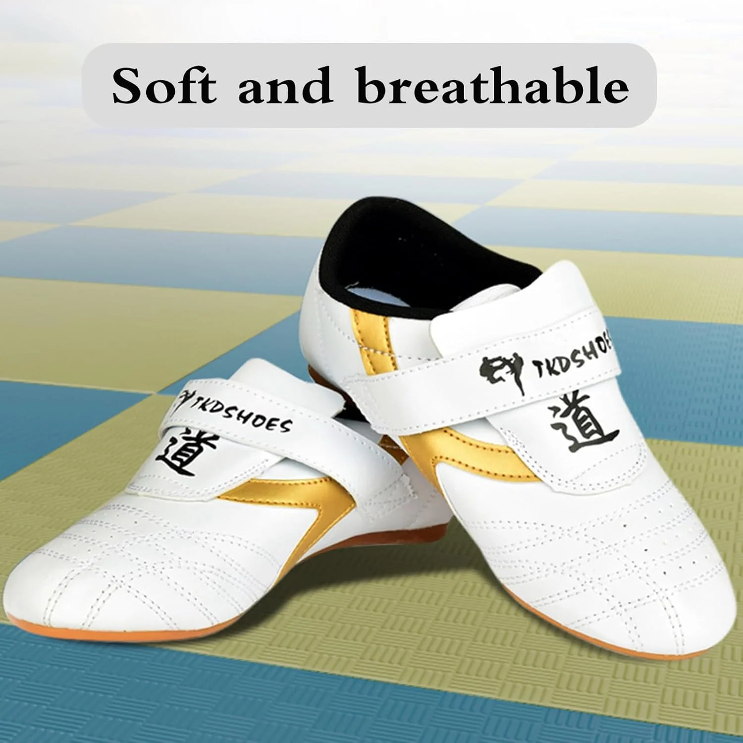 کفش تمرین تکواندو کاراته، کفش تکواندو унисекс، کفش ورزشی هنرهای رزمی سبک وزن، طیف گسترده ای از کاربردها، مقاوم در برابر سایش، برای زمین های سرپوشیده و فضای باز