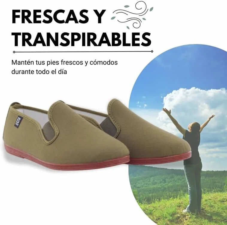 کفش کلاسیک کونگ فو برای تمام زندگی! سبک و راحت، ساخته شده از کرباس با زیره انعطاف پذیر و ضد لغزش. همچنین به عنوان کفش های کمپینگ یا دمپایی چینی شناخته می شود. ایده آل برای استفاده در تایچی یا کاراته و همچنین تمرین هنرهای رزمی، ورزش های داخل سالن، کمپینگ، رقص یا فقط برای استفاده در خانه. طیف گسترده ای از اندازه ها، حتی برای کوچکترین افراد در خانه. محصول با کیفیت ملی، ساخت اسپانیا با بهترین مواد. کفش کلاسیک کونگ فو برای تمام زندگی! سبک و راحت، ساخته شده از کرباس با زیره انعطاف پذیر و ضد لغزش. همچنین به عنوان کفش های کمپینگ یا دمپایی چینی شناخته می شود. ایده آل برای استفاده در تایچی یا کاراته و همچنین تمرین هنرهای رزمی، ورزش های داخل سالن، کمپینگ، رقص یا فقط برای استفاده در خانه. طیف گسترده ای از اندازه ها، حتی برای کوچکترین افراد در خانه. محصول با کیفیت ملی، ساخت اسپانیا با بهترین مواد.