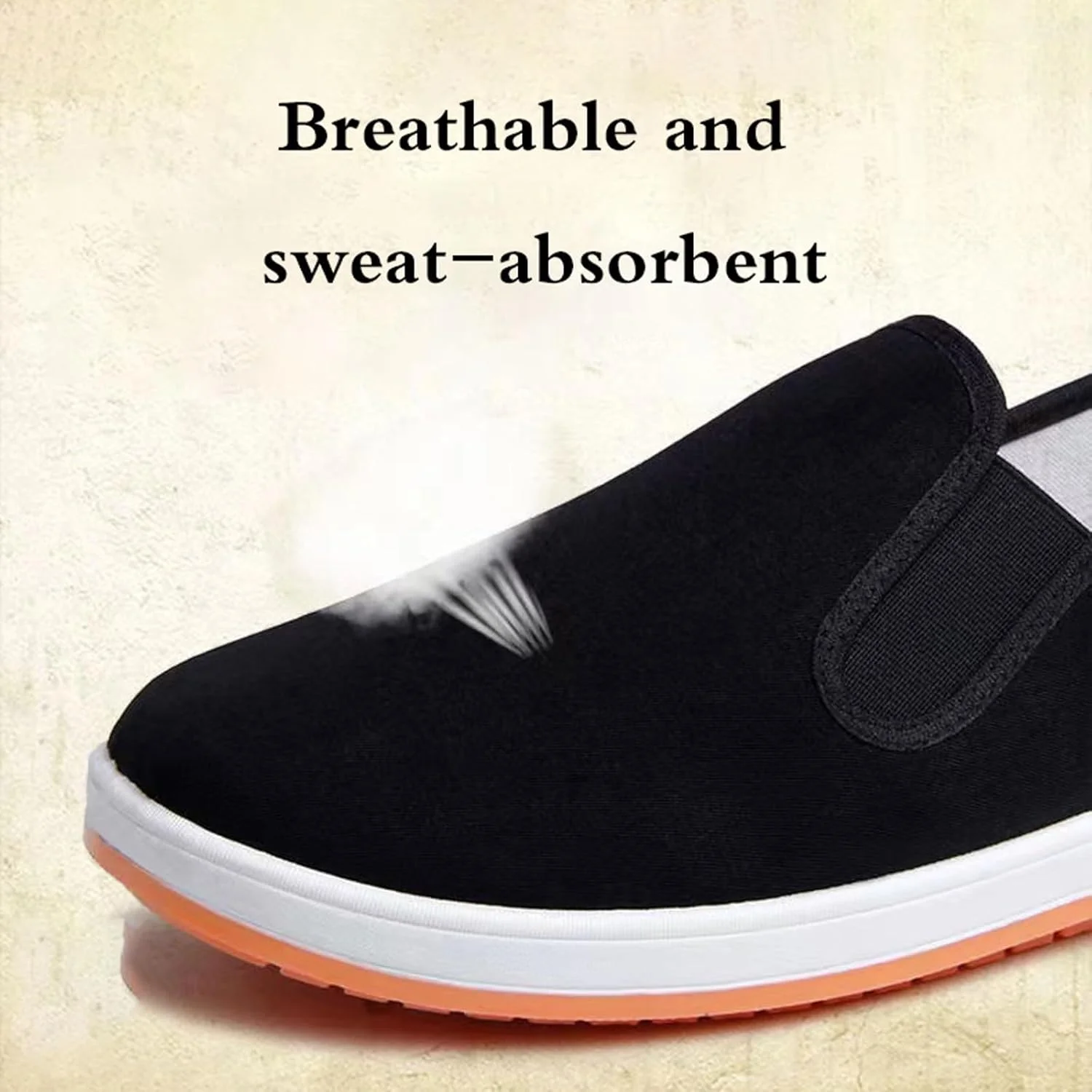 کفش ورزشی تای چی، کفش پارچه ای پکن قدیمی، کفش سنتی کونگ فو، سبک وزن، ساده، تنفس پذیر، مناسب برای گردش های روزانه برای پیاده روی و دویدن