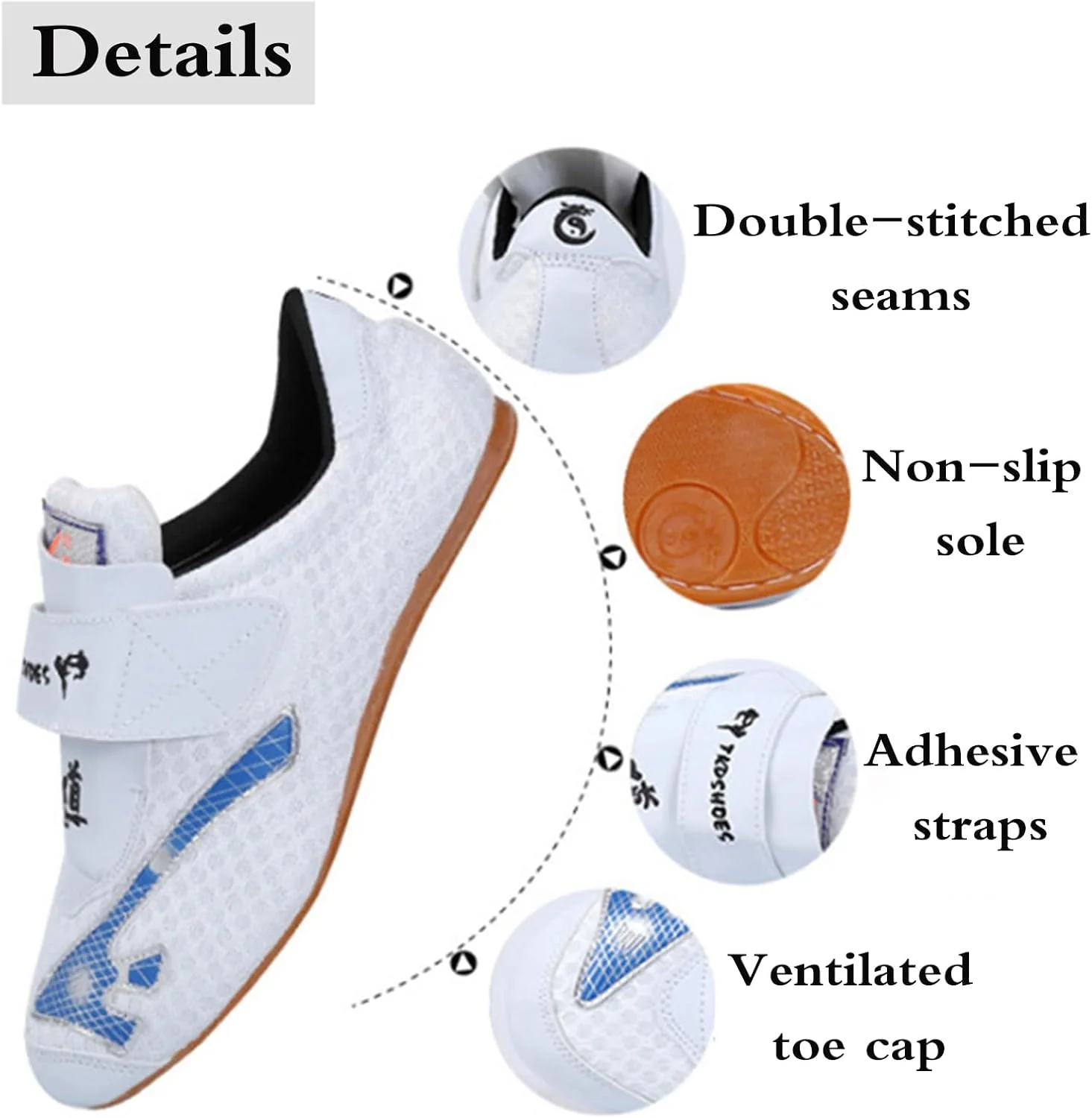 کفش هنرهای رزمی تنفسی، کفش ورزشی تای چی تکواندو، کفش ورزشی سبک وزن هنرهای رزمی، مقاوم در برابر سایش، بادوام، سازگار با پوست، برای استفاده در محیط های داخلی و خارجی کفش هنرهای رزمی تنفسی، کفش ورزشی تای چی تکواندو، کفش ورزشی سبک وزن هنرهای رزمی، مقاوم در برابر سایش، بادوام، سازگار با پوست، برای استفاده در محیط های داخلی و خارجی