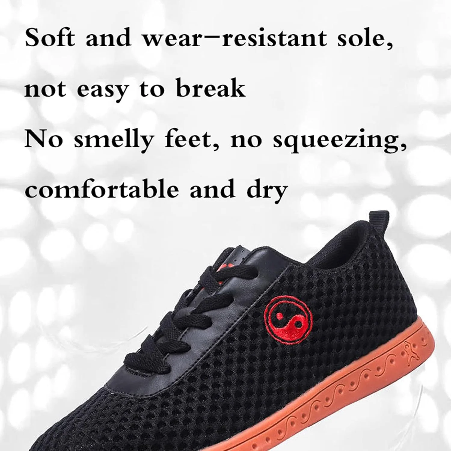 کفش های سنتی رزمی، کفش های تایچی ووشو کونگ فو، ساده، سبک و تنفس پذیر، تجربه پوشیدن راحت، طراحی ضد لغزش، رویه تنفس پذیر، مناسب برای آقایان و بانوان، برای وینگ چون چیگونگ