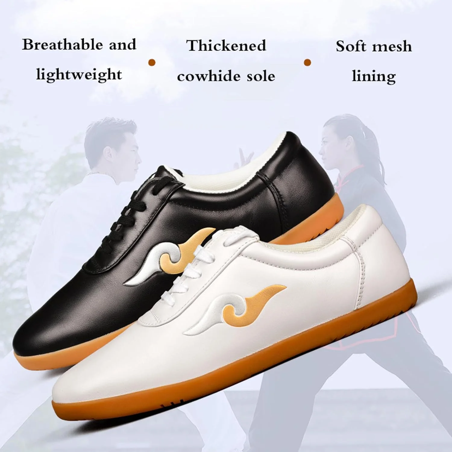 کفش تای چی هنرهای رزمی، کفش تای چی زنانه، کفش کونگ فو تکواندو، کفش بومى تای چی، تنفسی، راحت، ضخیم، برای باشگاه، تمرین، کونگ فو، تای چی، هنرهای رزمی، ورزش