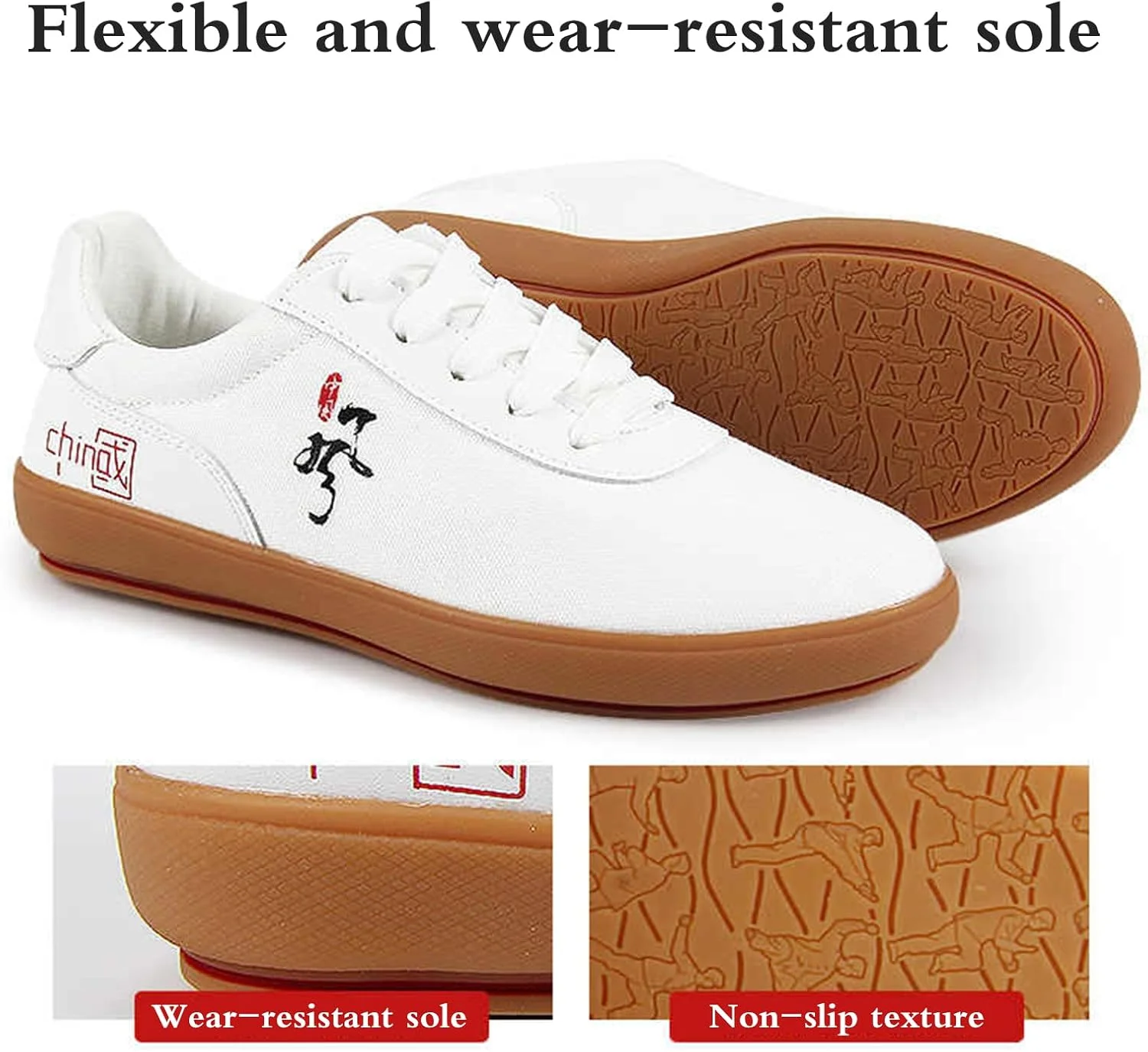 کفش هنرهای رزمی تای چی، کفش هنرهای رزمی زنانه، کفش ورزشی تمرین تکواندو، زیره با طراحی ضد لغزش، مناسب برای تکواندو، بوکس، کاراته، کونگ فو و تای چی