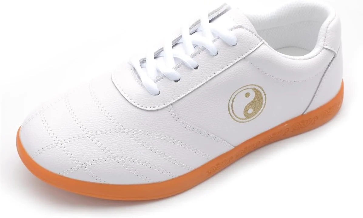 کفش‌های تای چی چرمی عمومی، کفش‌های کونگ فو پکن قدیمی ساق کوتاه برای مردان/زنان، کفش‌های هنرهای رزمی سنتی ضد لغزش