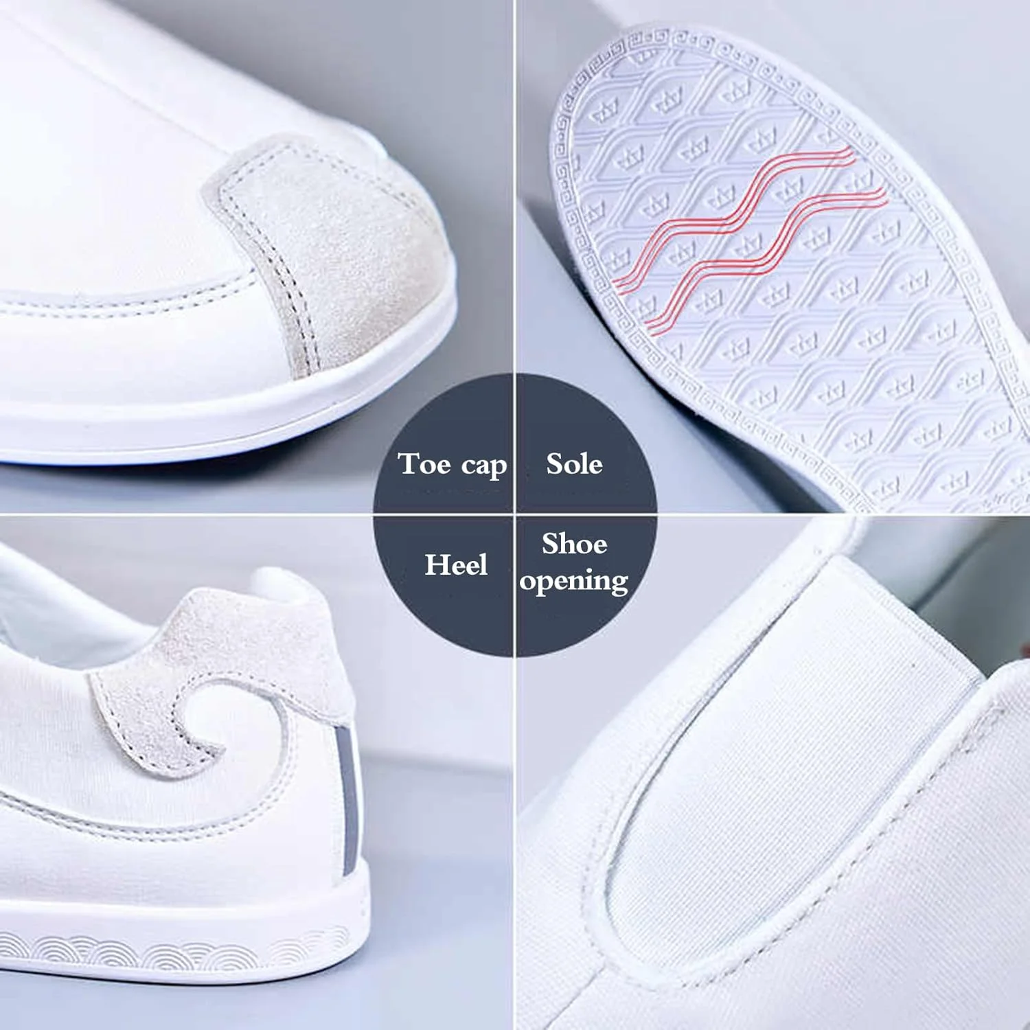 کفش های تمرینی هنرهای رزمی، کفش های تای چی هنرهای رزمی، کفش های کونگ فو تکواندو، پوشیدن آسان و بادوام، مناسب برای تمرین روزانه، ورزش صبحگاهی، دویدن، تناسب اندام و کوهنوردی