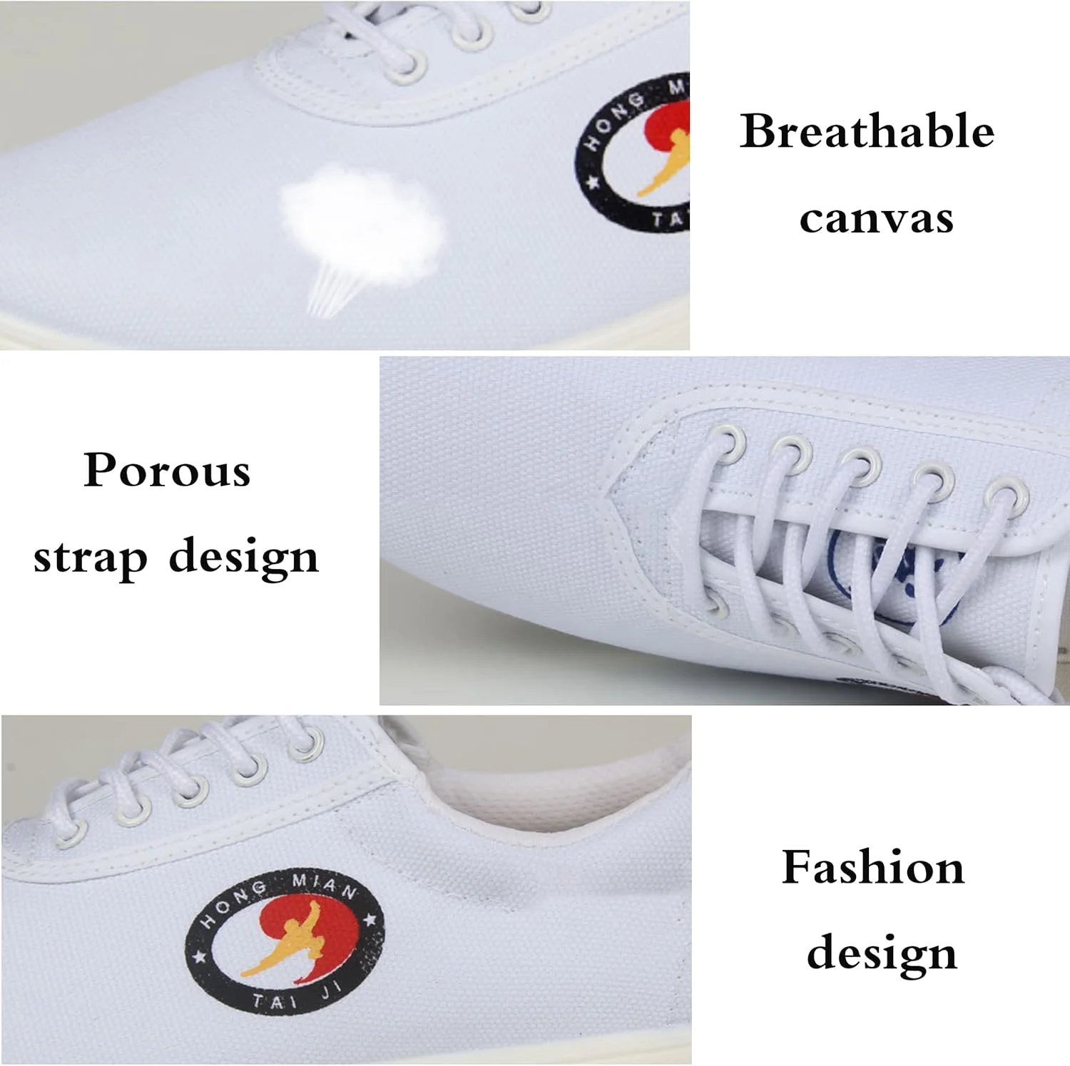 کفش تکواندو تنفسی، کفش ورزشی تمرین تکواندو، کفش ورزشی هنرهای رزمی، جلوگیری از فشردگی پا، ضد لغزش و پایدار، برای مردان، زنان، نوجوانان، کودکان، تکواندو، بوکس، کاراته