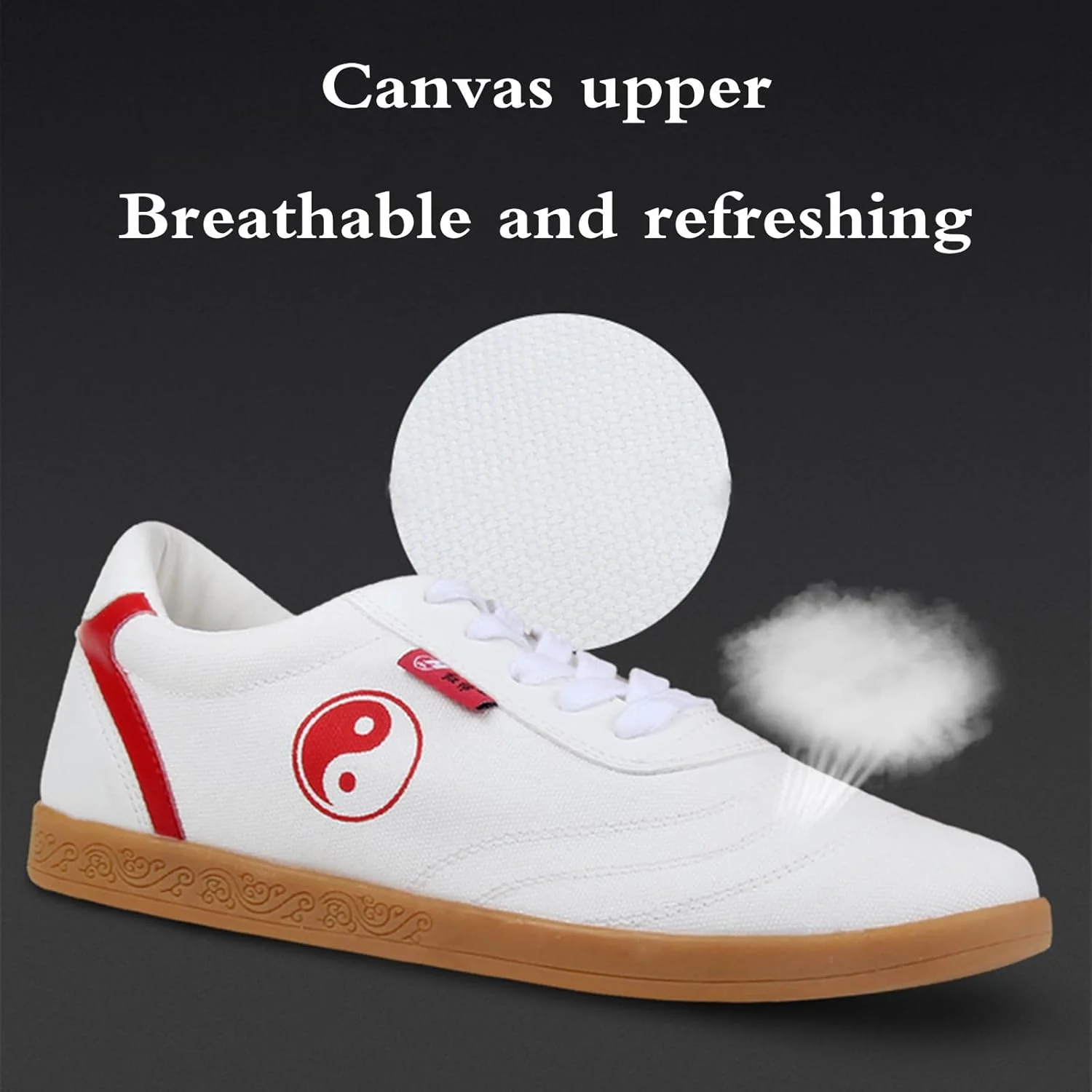 کفش‌های تای‌چی، کفش‌های کونگ فو تکواندو، کفش‌های تای‌چی ووشو کونگ فو، برزنتی، унисекс، سبک وزن، راحت، ساق کوتاه، برای ووشو کاراته کونگ فو تای چی بوکس ورزش رزمی