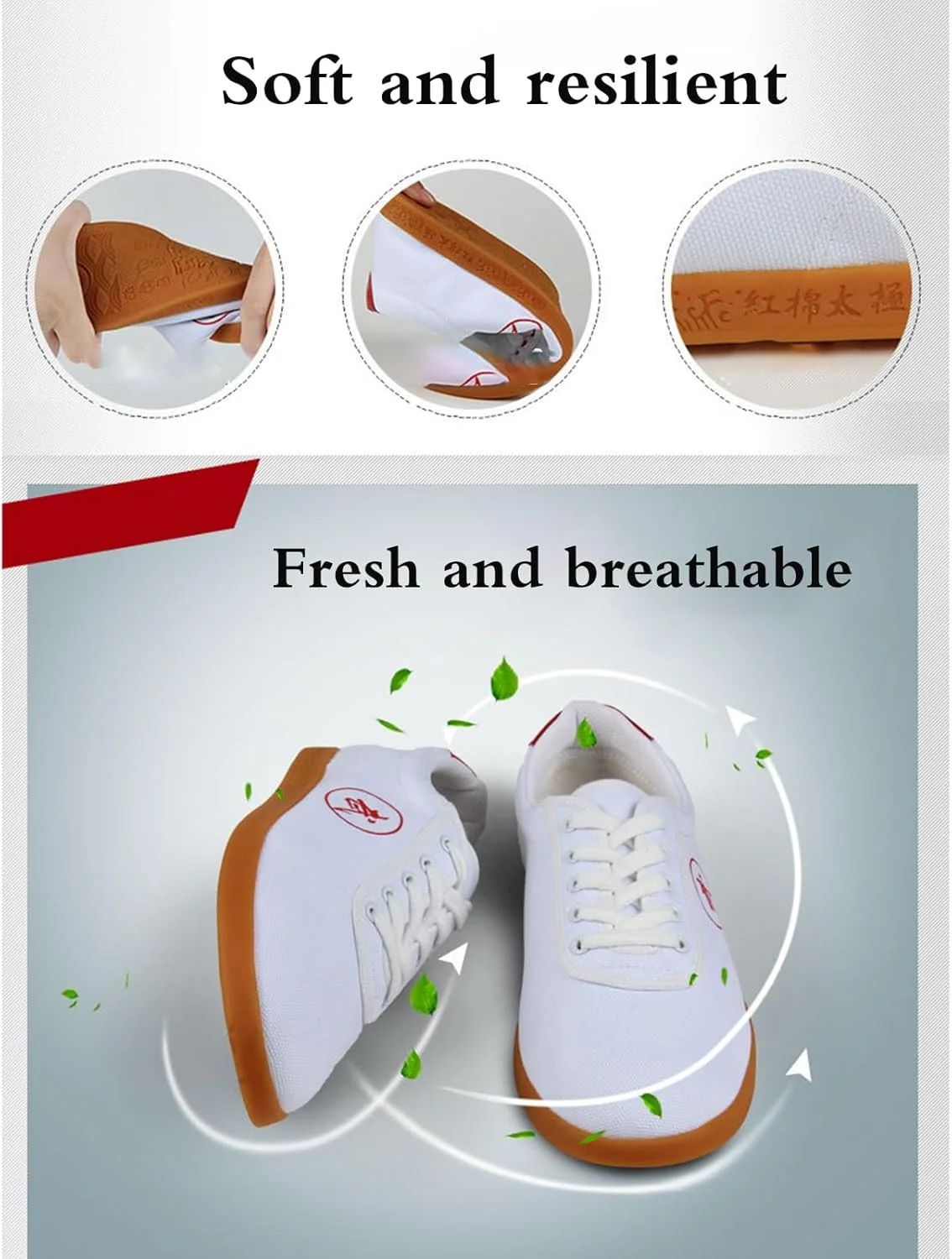 کفش تکواندو بچگانه، کفش ورزشی هنرهای رزمی، کفش تکواندو унисекс، تنفس پذیر و ضد عرق، کاهش خستگی، برای تکواندو بوکس کاراته کونگ فو وینگ چون مردانه زنانه نوجوانان کودکان