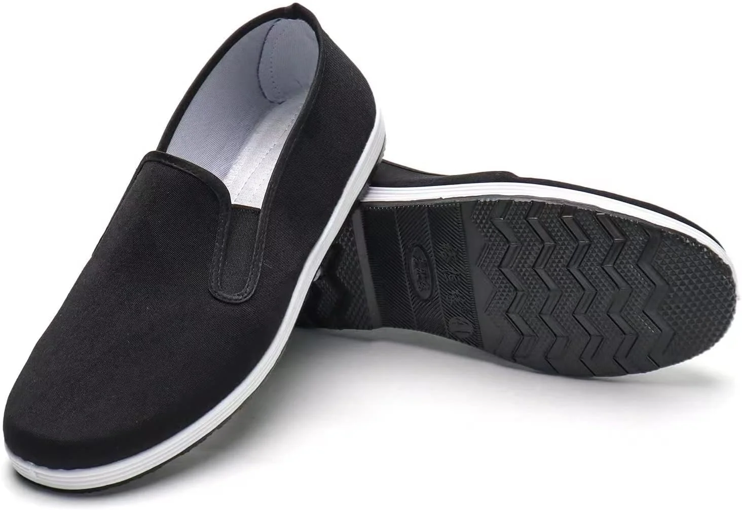 کفش های تای چی، کفش های سنتی کانواس کونگ فو چینی، کفش های هنرهای رزمی پکن قدیمی، زیره لاستیکی مشکی مناسب برای همه