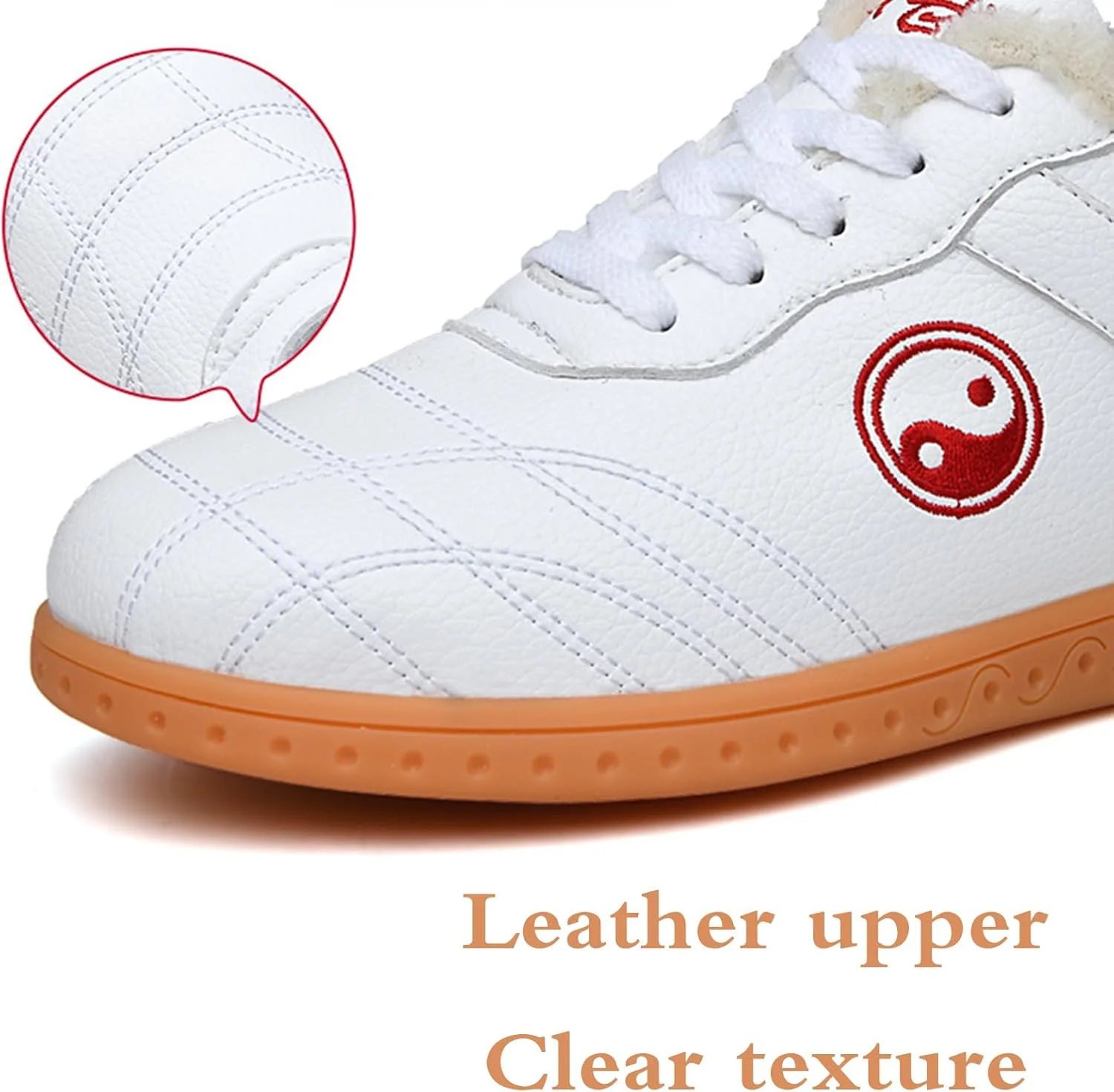 کفش تای چی زنانه، کفش ووشو کونگ فو تای چی، کفش هنرهای رزمی تای چی، تنفسی، چرمی، زیره نرم، یونیسکس، گرم، برای ووشو کاراته کونگ فو تای چی بوکس باشگاه هنرهای رزمی