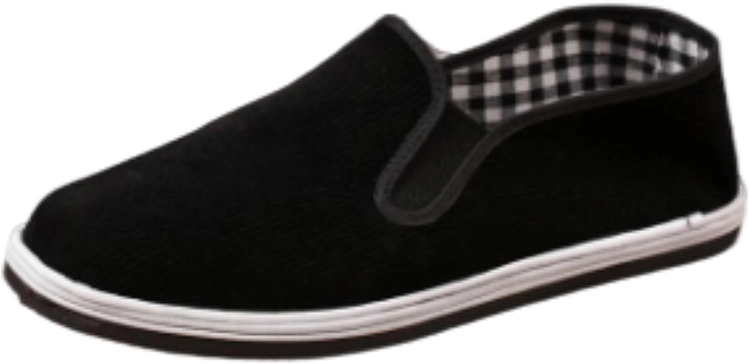 کفش های رزمی بومى، کفش پارچه ای سنتی، کفش های کونگ فو پارچه ای تخت، کشش خوب، پاهای شما را خشک نگه می دارد، مناسب تر برای پا، برای گردش های روزانه برای پیاده روی و دویدن