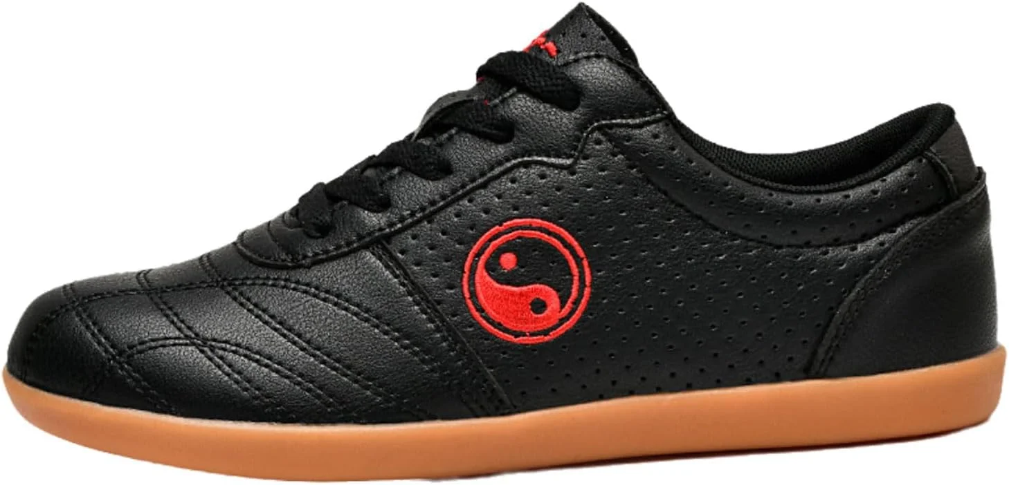 کفش‌های تای‌چی، کتانی تای‌چی، کفش‌های کونگ‌فو تای‌چی، کفش‌های تای‌چی با زیره لاستیکی، سبک وزن، ضد لغزش، طراحی بدون لغزش، مناسب برای تکواندو، بوکس، کاراته، کونگ‌فو، وینگ‌چون، برای تمرینات فیتنس