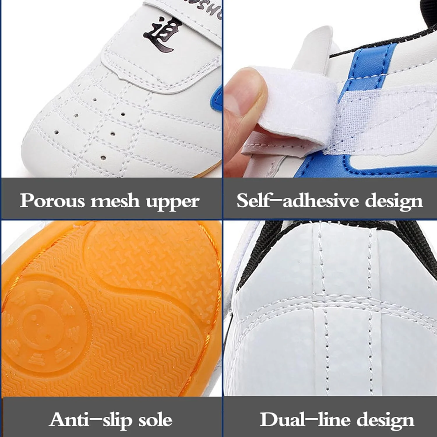 کفش ورزشی هنرهای رزمی ضد لغزش، کفش سبک وزن کونگ فو تایچی، چسبندگی قوی، سبک و مقاوم در برابر سایش، کفی بالشتکی، مناسب برای ورزشکاران، مربیان، دانش آموزان کفش ورزشی هنرهای رزمی ضد لغزش، کفش سبک وزن کونگ فو تایچی، چسبندگی قوی، سبک و مقاوم در برابر سایش، کفی بالشتکی، مناسب برای ورزشکاران، مربیان، دانش آموزان