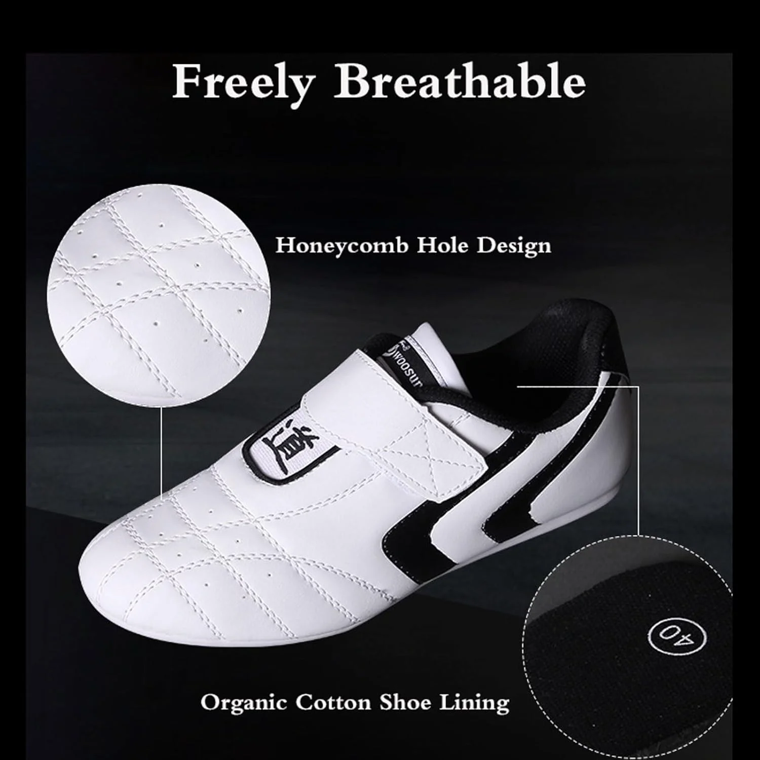 کفش ورزشی تمرین تکواندو، کفش تکواندو تنفسی، کفش ورزشی هنرهای رزمی سبک وزن، مقاوم در برابر سایش، ضد ضربه، مناسب بوکس، کونگ فو، تای چی برای کودکان و بزرگسالان. کفش ورزشی تمرین تکواندو، کفش تکواندو تنفسی، کفش ورزشی هنرهای رزمی سبک وزن، مقاوم در برابر سایش، ضد ضربه، مناسب بوکس، کونگ فو، تای چی برای کودکان و بزرگسالان.