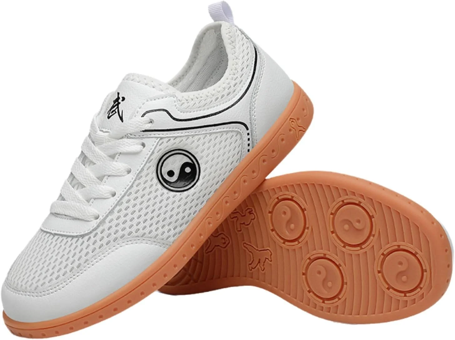 کفش های ورزشی ووشو، کفش های کونگ فو وینگ چون، کفش های هنرهای رزمی زنانه، کفش های تای چی تکواندو، ضد لغزش، خم شدن آسان، جذب رطوبت، برای تکواندو، بوکس، کونگ فو، تای چی.