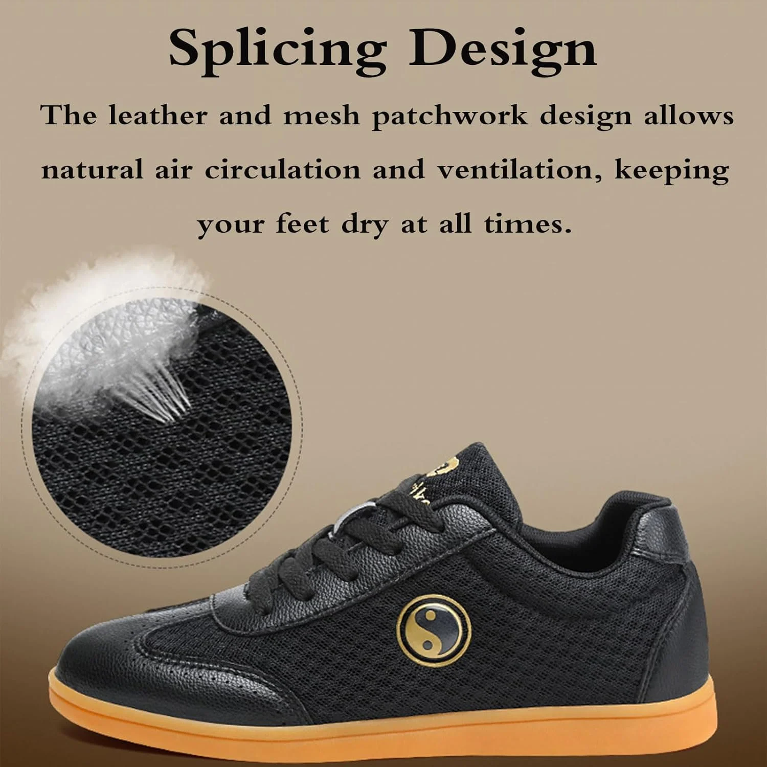 کفش کونگ فو وینگ چون، کفش ورزشی تای چی تکواندو، کفش ورزشی هنرهای رزمی سنتی، کفش تای چی ووشو کونگ فو، تنفسی، مقاوم در برابر سایش، برای تکواندو، بوکس، کاراته، کونگ فو.