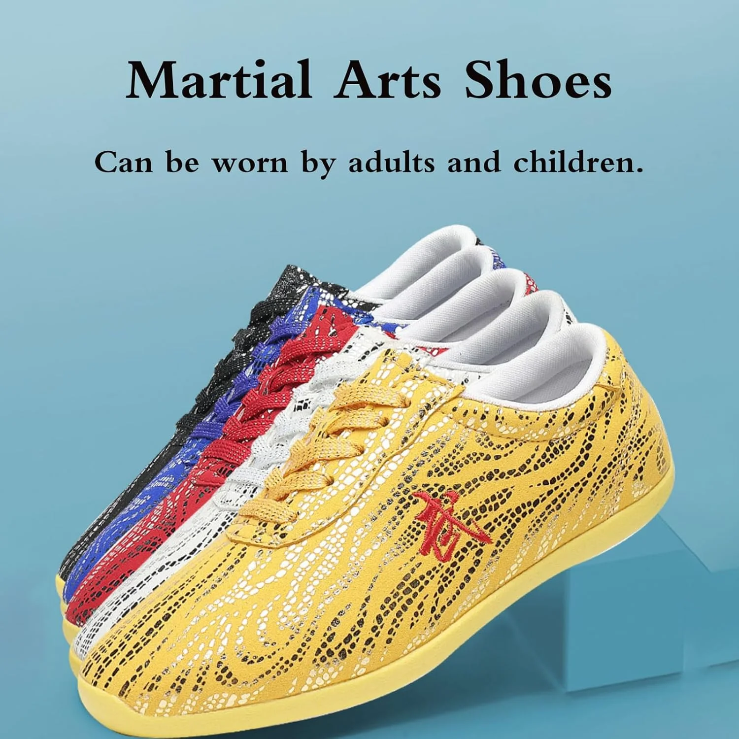 کفش ورزشی آموزش تکواندو، کفش تکواندو، کفش بوکس ورزشی تکواندو، ضد لغزش، ضد ضربه، مقاوم در برابر سایش، خنک و خشک، برای تکواندو، بوکس، کاراته، کونگ فو و تای چی.
