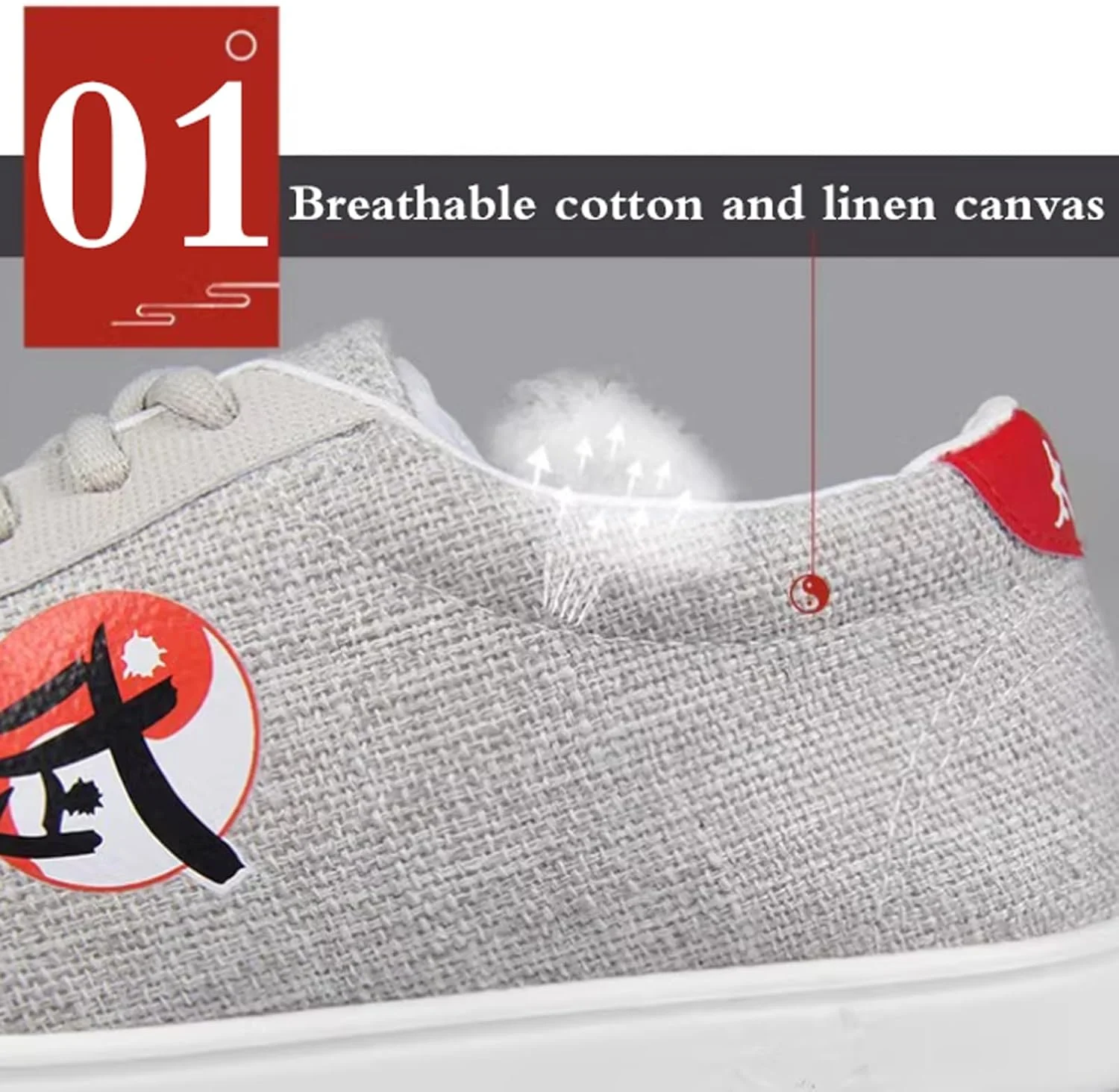 کفش های ورزشی تای چی تکواندو، کفش های هنرهای رزمی ضد لغزش، کفش های کونگ فو وینگ چون، کفش های اوقات فراغت ووشو، کفش های تکواندو تنفسی، ضربه گیر، مناسب برای تکواندو، کاراته، کونگ فو، تای چی