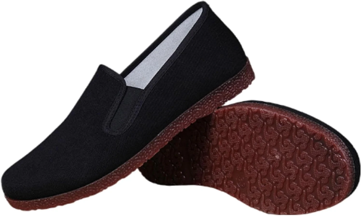 کفش پارچه ای سنتی، کفش کونگ فو پارچه ای تخت، دمپایی انعطاف پذیر هنرهای رزمی، پوشیدن و درآوردن آسان، سبک و راحت، برای استفاده روزانه، کار، ورزش، پیاده روی