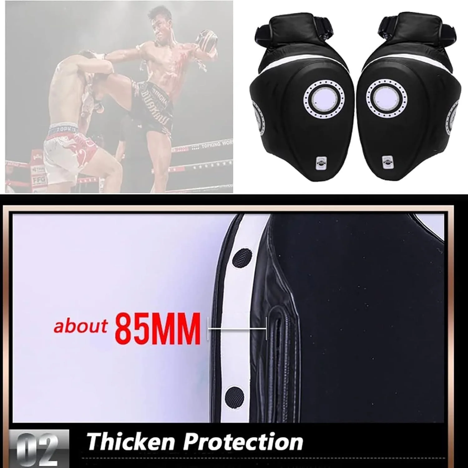 محافظ بدن بوکس برای تمرینات سنگین، محافظ ران کیک بوکسینگ، محافظ پا برای هنرهای رزمی، تمرین، کیک بوکسینگ، BJJ، کاراته