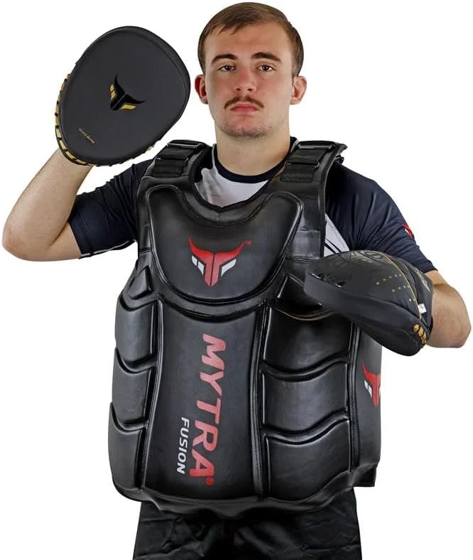 محافظ سینه و شکم میترا فیوژن، محافظ بدن، پد محافظ بدن، محافظ سینه، دنده و شکم برای بوکس، MMA، موی تای، تناسب اندام و تمرینات ورزشی