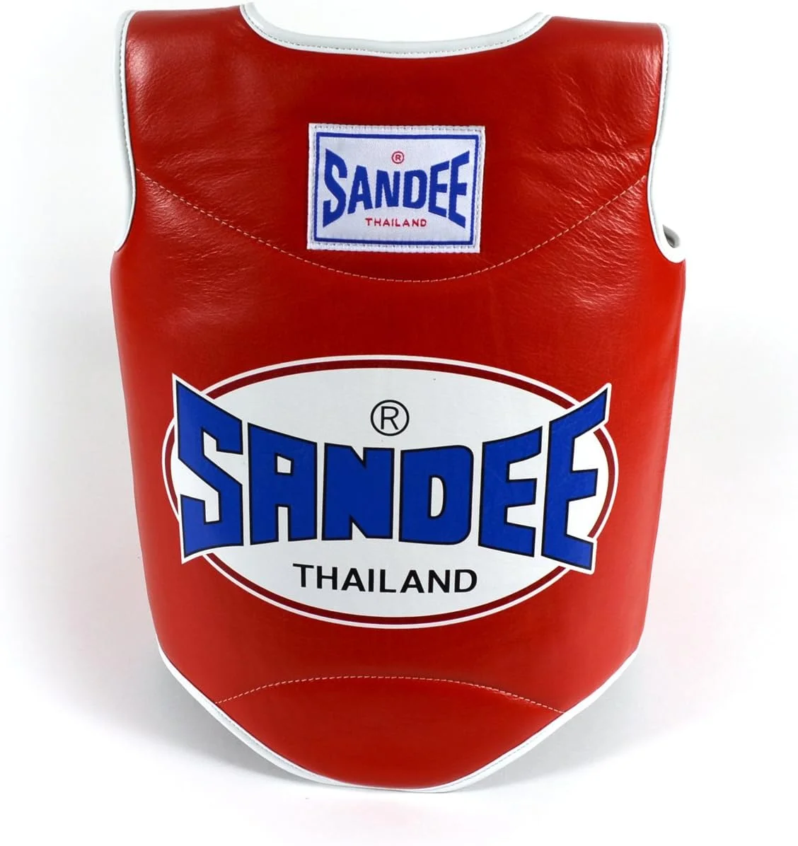 محافظ بدن چرمی مصنوعی سندی مدل اورجینال، قرمز و سفید، سایز XS