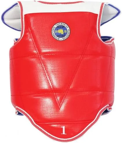 محافظ بدن تکواندو کاراته هنرهای رزمی TKD، محافظ سینه دو طرفه، محافظ شکم برای تمرین 0#