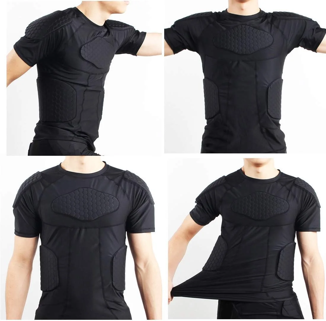 تی‌شرت محافظ پددار مردانه Topeter، محافظ دنده، سینه و شانه