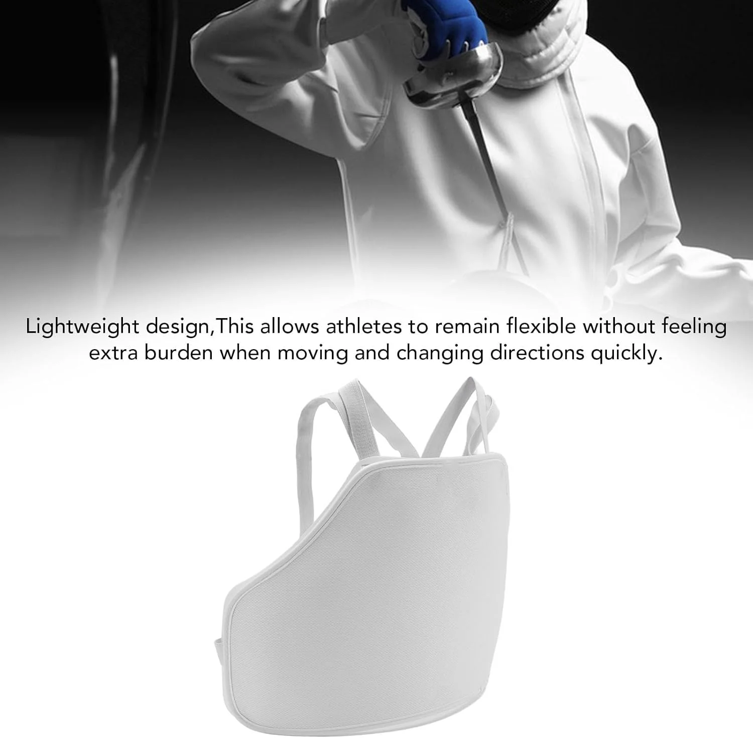 محافظ سینه حصارکشی عمومی، میرایی لایه محافظ سینه پلاستیکی برای مسابقه مردان