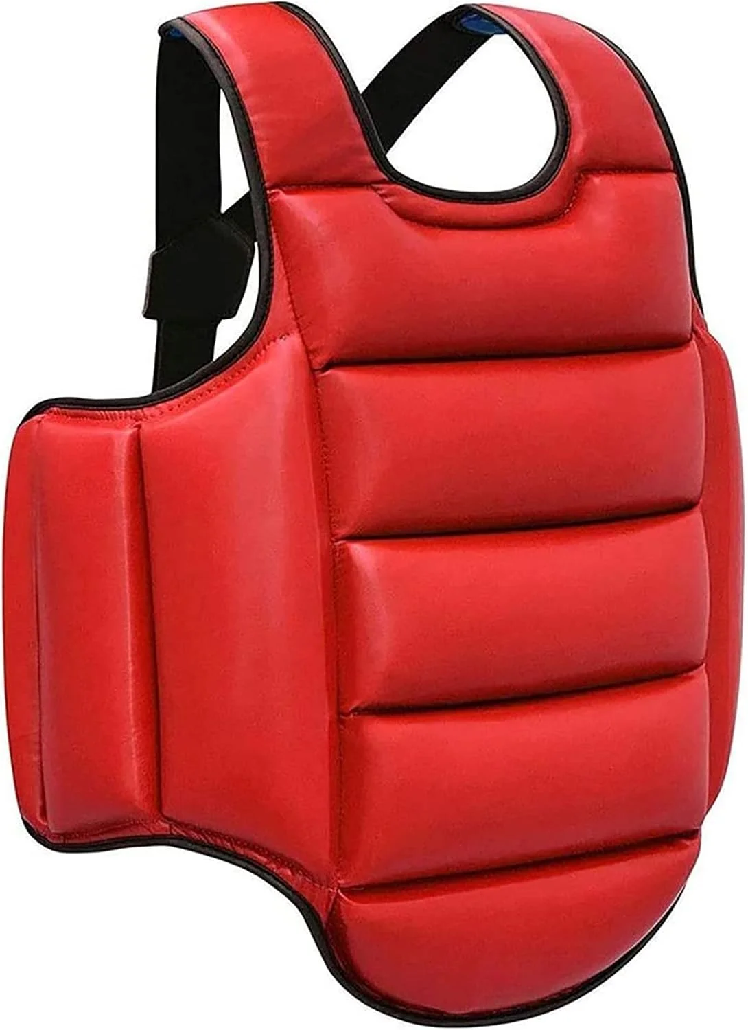 محافظ سینه کاراته، محافظ سینه بوکس، تجهیزات محافظتی کودکان برای تمرین تکواندو، محافظ سینه مردانه و زنانه بزرگسال (رنگ: قرمز)