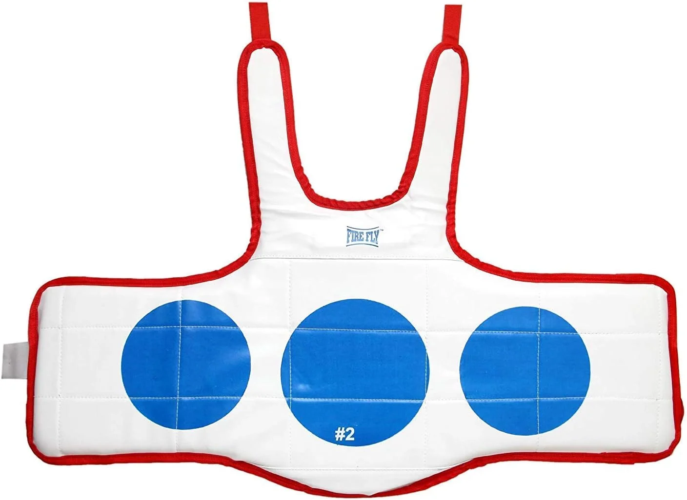 محافظ بدن فایرفلای هنرهای رزمی برای تکواندو کاراته، محافظ سینه، تجهیزات محافظتی یک تکه دو طرفه، انتخاب رنگ **قرمز و آبی**، سایز - کوچک/متوسط/بزرگ