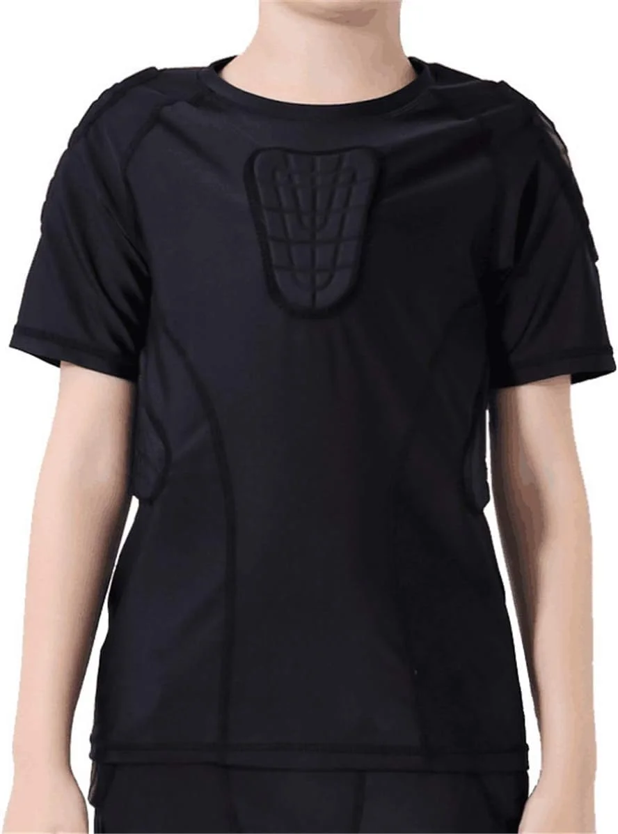 ست لباس فوتبال پسرانه با پد محافظتی، مناسب تمرین بسکتبال، فوتبال، محافظ دنده و سینه برای نوجوانان ست لباس فوتبال پسرانه با پد محافظتی، مناسب تمرین بسکتبال، فوتبال، محافظ دنده و سینه برای نوجوانان