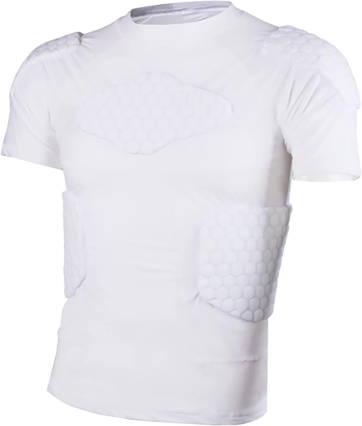 پیراهن فشاری پد دار مردانه و زنانه محافظ سینه و دنده برای راگبی، هاکی، فوتبال، اسکیت، پینت بال و بیسبال