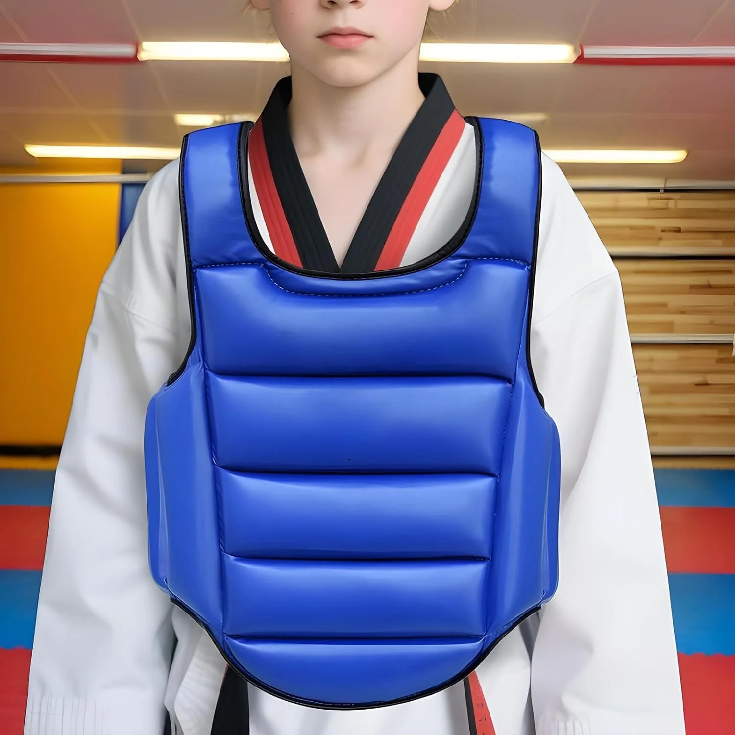 محافظ بدن بوکس | محافظ سینه و شکم برای کیک بوکسینگ | پد محافظ بدن قابل تنظیم لوازم جانبی اسپارینگ برای مسابقات هنرهای رزمی