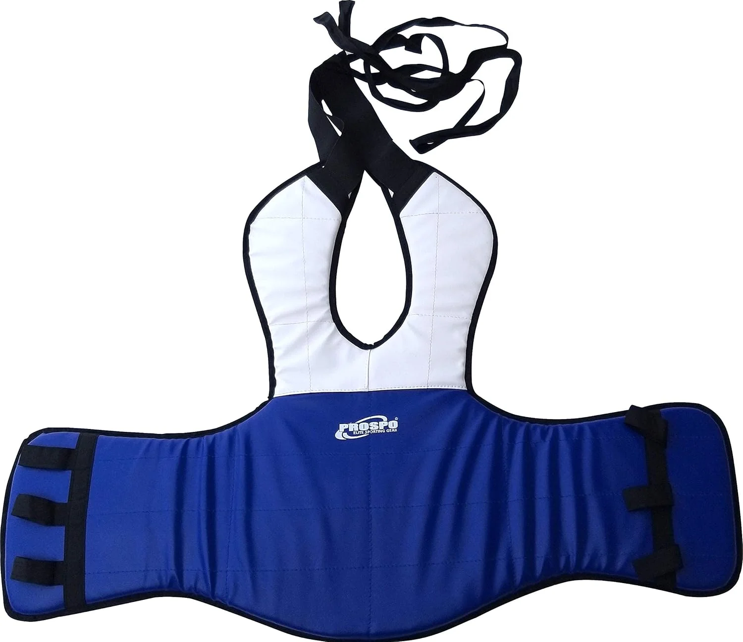 محافظ سینه تکواندو Prospo ساده (دو رو) / محافظ سینه پد دار محکم / محافظ بدن برای کونگ فو / MMA / کیک بوکسینگ / جوجیتسو / جودو / ووشو (سایز 3)