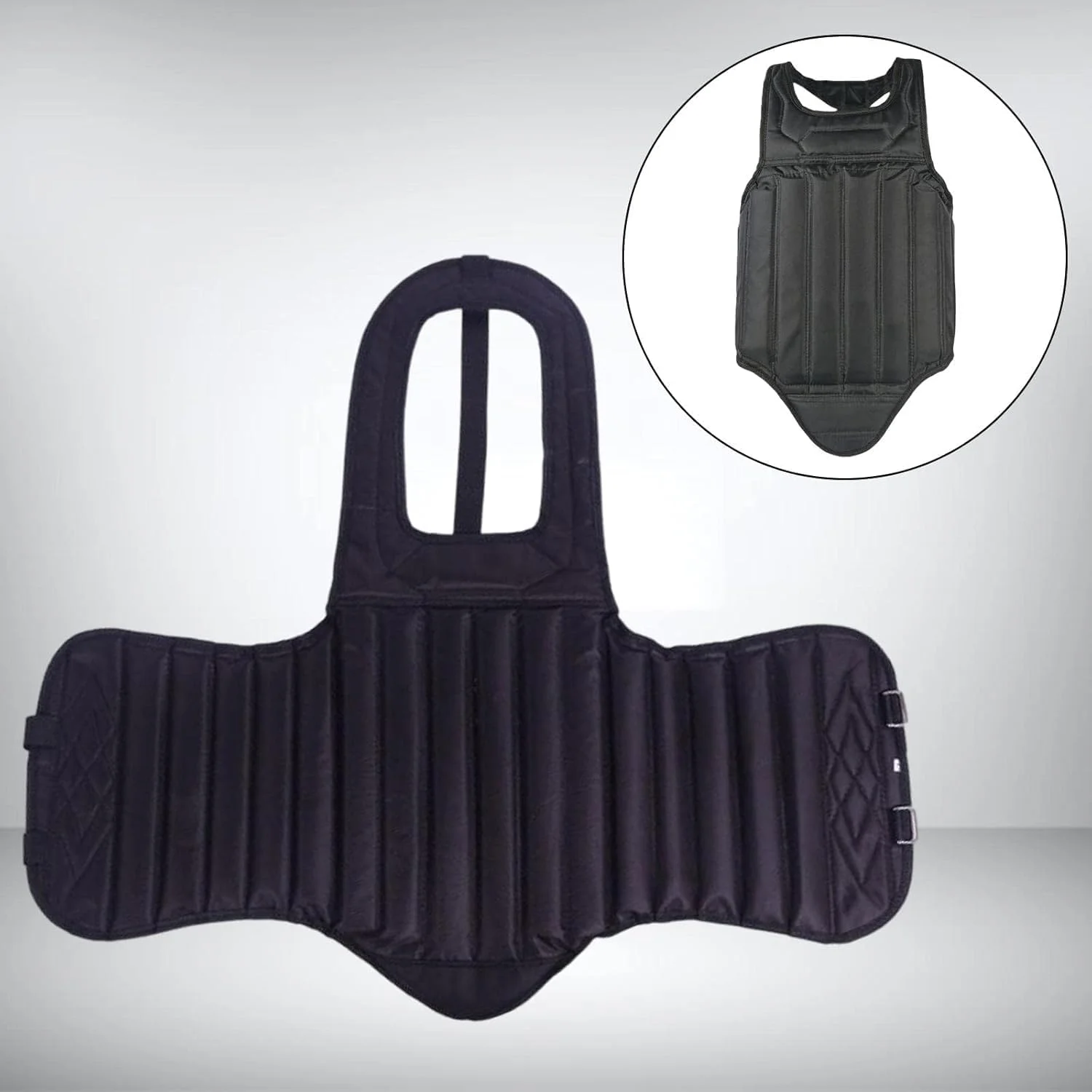 محافظ سینه کاراته یونی‌سکس، محافظ تکواندو، محافظ دنده موی تای، محافظ بدن MMA برای لوازم جانبی هنرهای رزمی ساندا کیک بوکسینگ