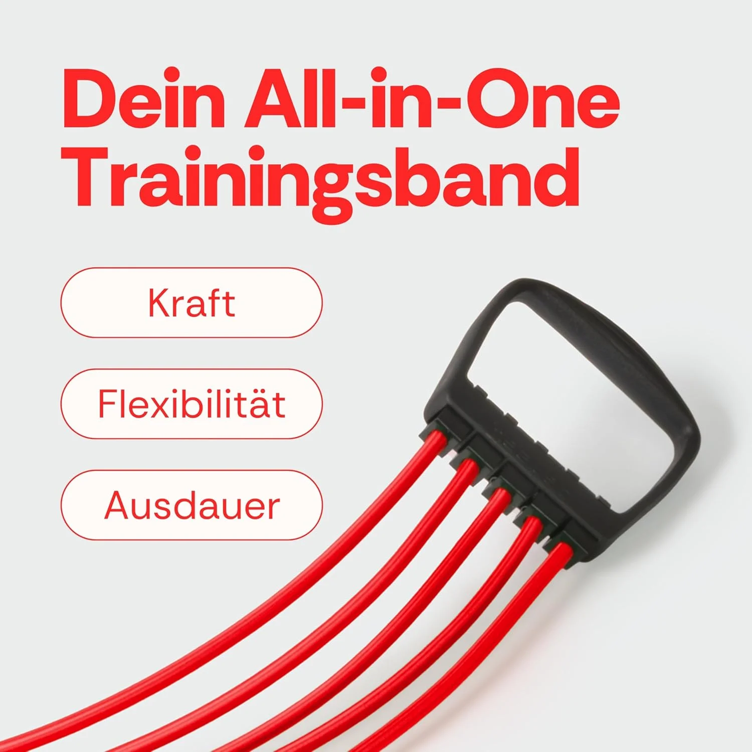 کش تمرین Deuser Original با دسته، تولید شده در آلمان برای بیش از 50 سال، از لاتکس طبیعی، برای تمرینات قدرتی، تناسب اندام، ورزش، بارفیکس، یوگا