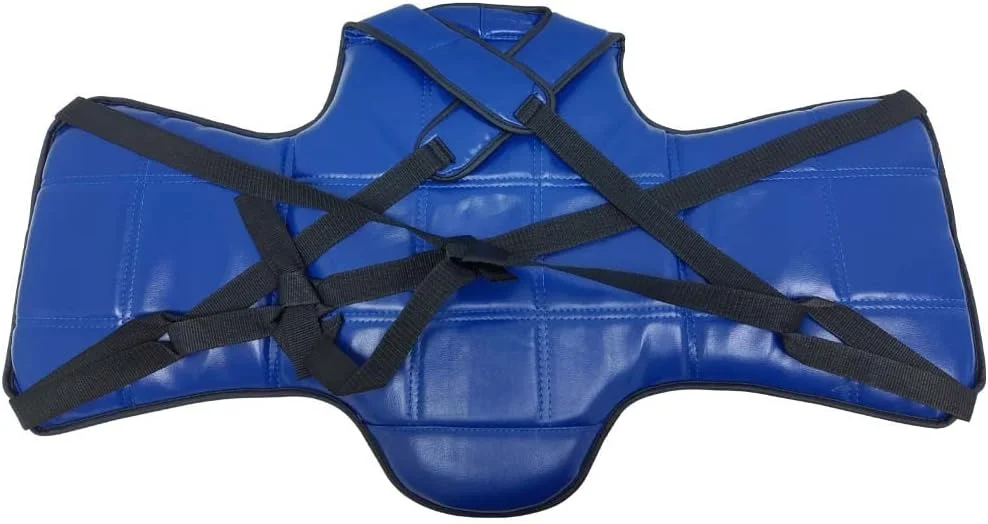 محافظ سینه بوکس قرمز آبی برای هنرهای رزمی، تکواندو و تمرینات