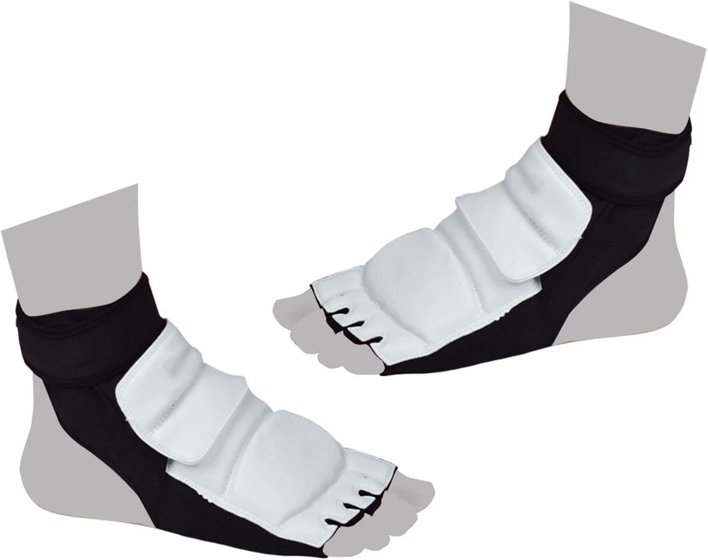 محافظ پای تکواندو و بوکس تنفسی و راحت - مناسب برای علاقه مندان به هنرهای رزمی (XL، سیاه و سفید) محافظ پای تکواندو و بوکس تنفسی و راحت - مناسب برای علاقه مندان به هنرهای رزمی (XL، سیاه و سفید)