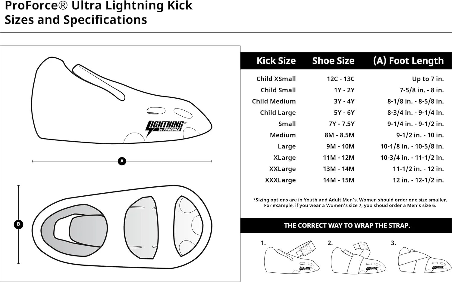کفش/محافظ پای تمرینی ProForce Ultra Lightning Kicks - سبز - سایز 8-8.5 | متوسط