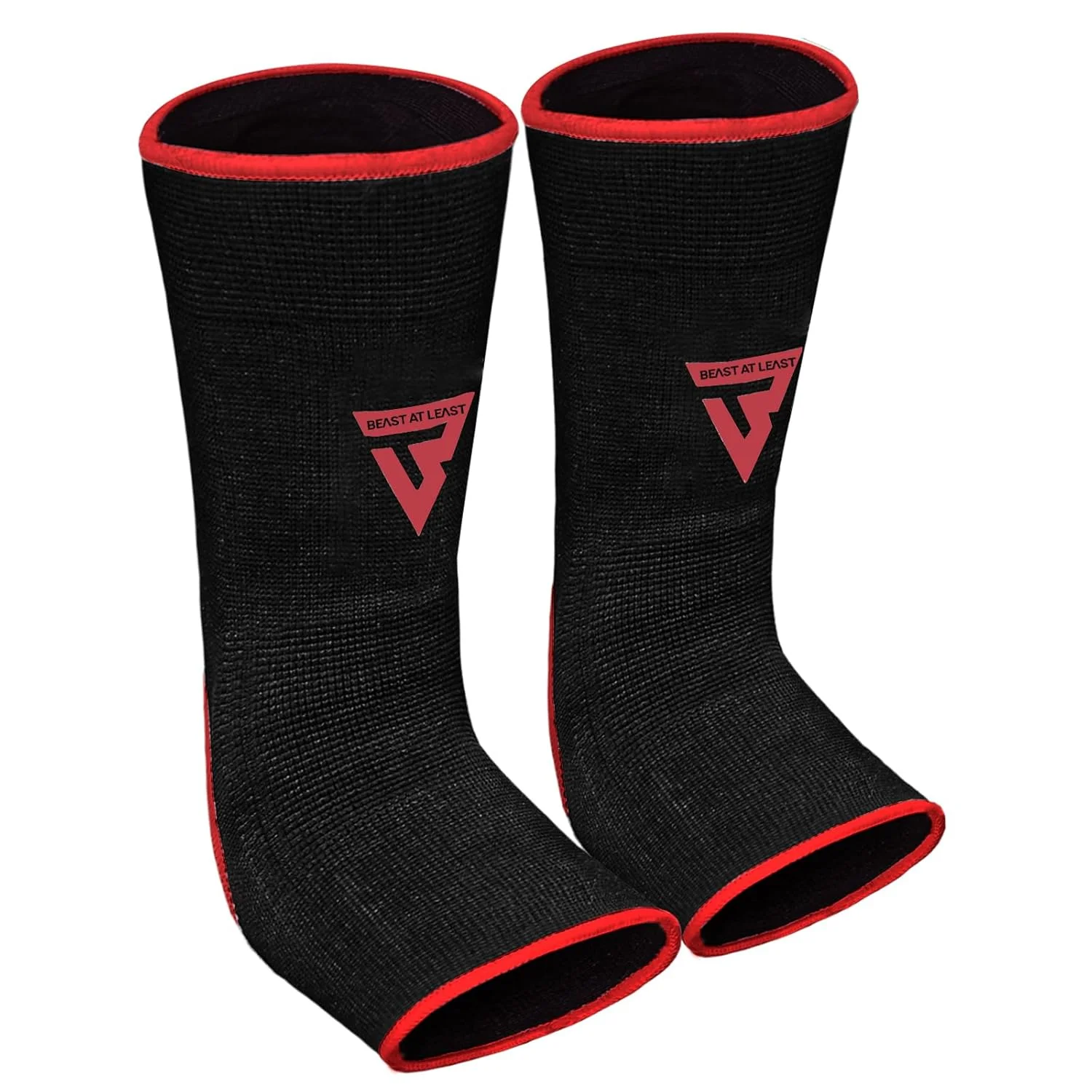 محافظ مچ پا موی تای برای هنرهای رزمی - تجهیزات بوکس بادوام و قابل اعتماد برای آقایان و بانوان - محافظ مچ پا برای کیک بوکسینگ، MMA و ورزش های رزمی (قرمز، L/XL)