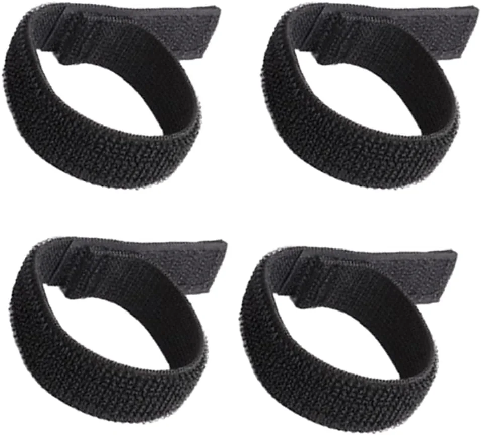 بسته 4 عددی گیره شلوار، محافظ شلوار، گیره ساق شلوار، بند کشی، نوار شلوار دوچرخه سواری برای شلوار، مناسب فضای باز، دویدن، لباس نظامی، ماهیگیری، شکار، پیاده روی، دوچرخه سواری، مشکی