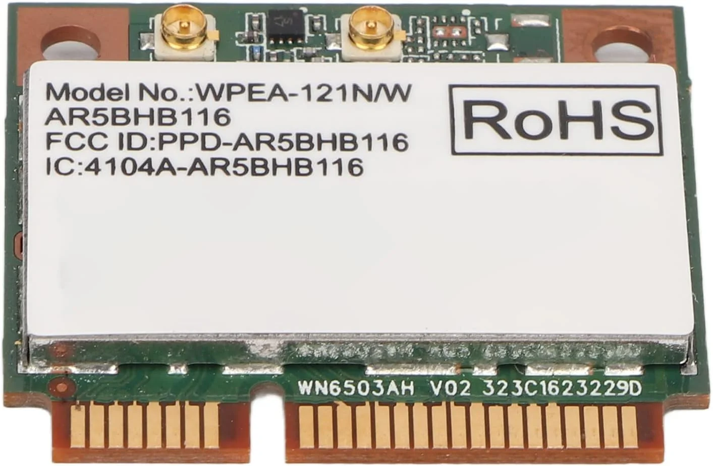 کارت شبکه لپ تاپ VBESTLIFE AR9382 AR5BHB116 2.4/5GHz 300Mbps PCIE Wifi برای Win 7 8 8.1 10 برای لینوکس برای ایسوس، ام اس آی، کلیوو و هاسه