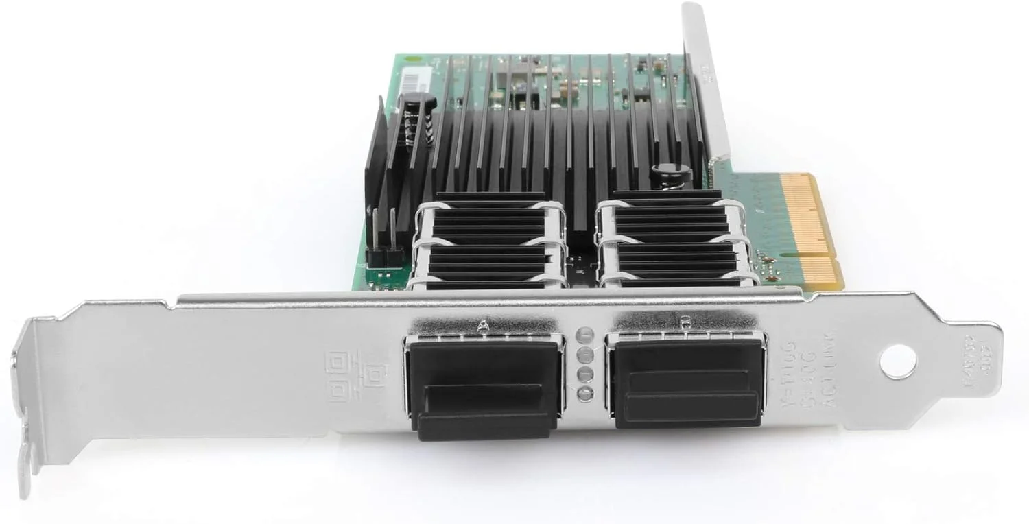 کارت شبکه Vogzone 40G QSFP+ دو پورت Intel XL710 Chip PCI-E 3.0 X8 اترنت 40 گیگابیتی سرور NIC قابل مقایسه با Intel XL710-QDA2
