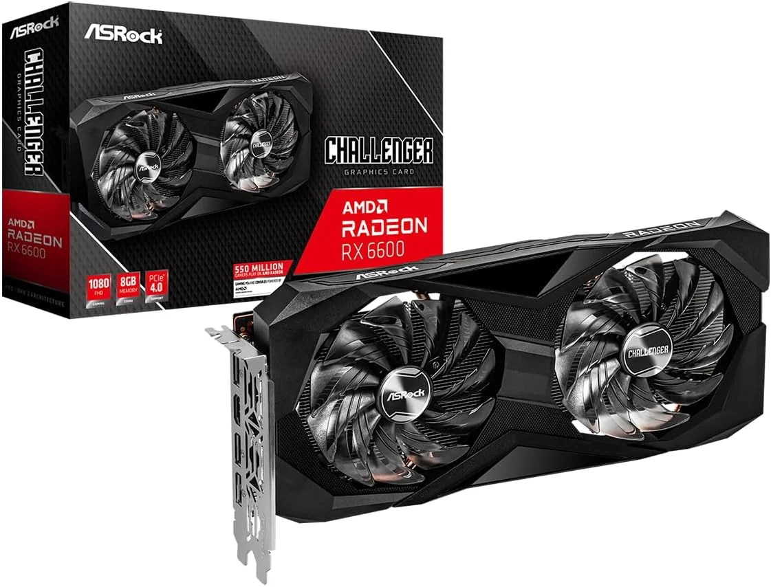 کارت گرافیک آسرراک Radeon RX6600 CLD Challenger D با 8 گیگابایت حافظه GDDR6