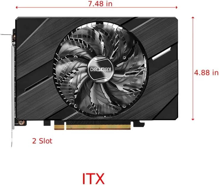 کارت گرافیک آسرراک Intel Arc 3 A380 Challenger ITX 6GB GDDR6 OC Alchemist کارت گرافیک آسرراک Intel Arc 3 A380 Challenger ITX 6GB GDDR6 OC Alchemist